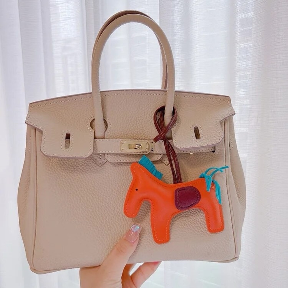 Pony Tassel Pendant Keychain Bag Hanging Decorate Accessories 🐴 👜🩵🧡🤎💛💚🤍